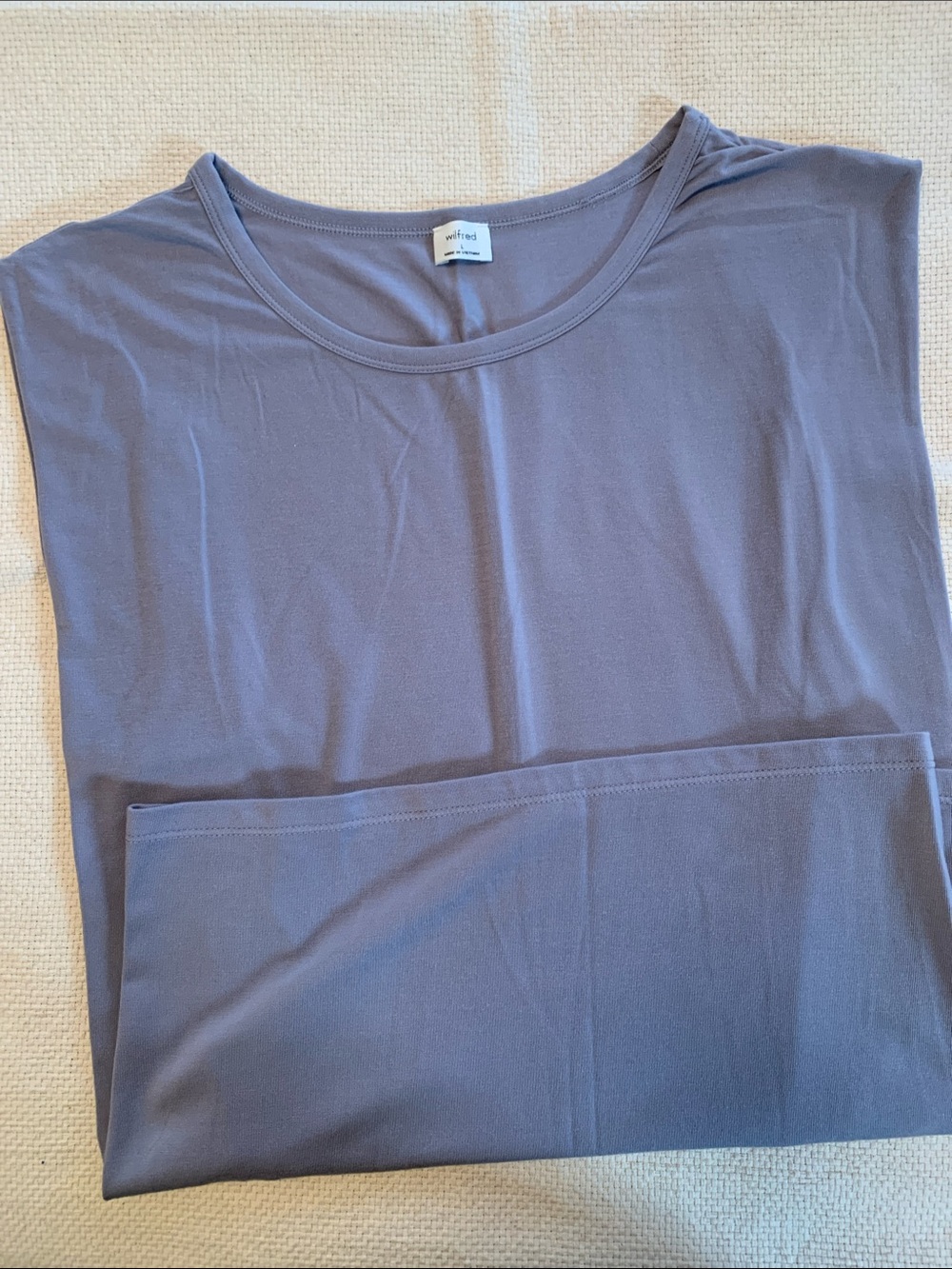 Wilfred Lavender-Gray Sleeveless Shell Top